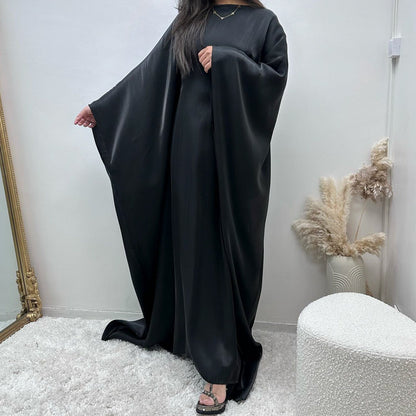 Dam Kaftan Festklänning Elegant Långärmad Lös Passform