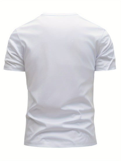 Herr T-shirt Modern Casual Stil "Whatever" Tryckt Design – Perfekt för Vardagsbruk