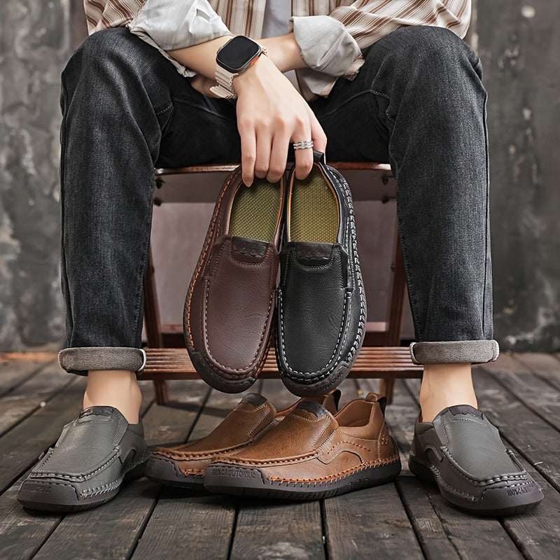 Herrloafers Slip-on Casual Skor för Vardag och Fritid