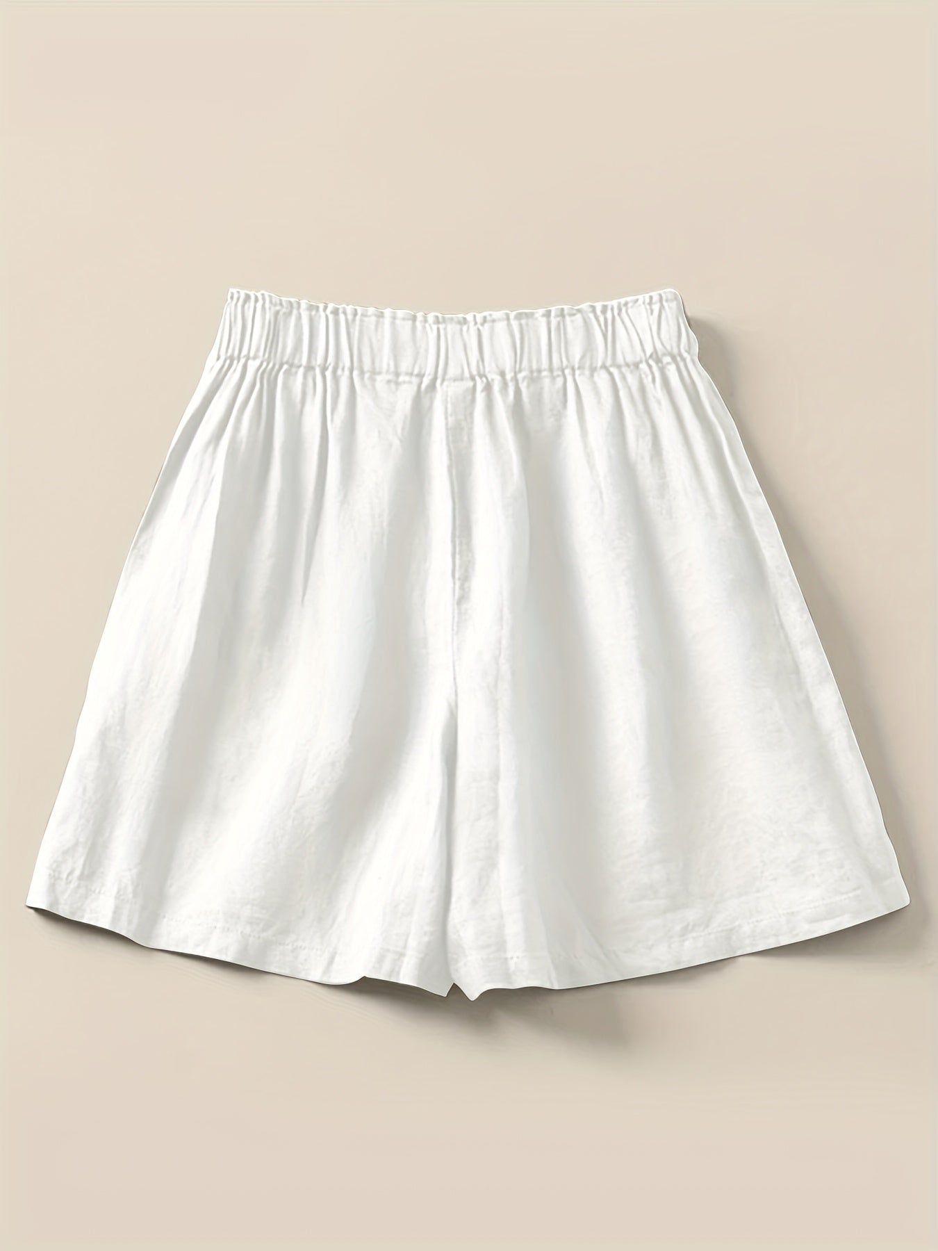 Dam Bermuda Shorts med Hög Midja och Avslappnad Passform – Perfekt för Sommarens Vardag