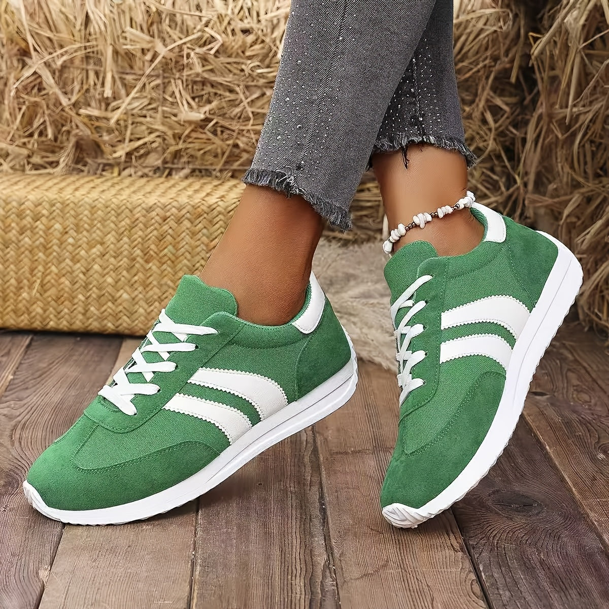 Dam Sneakers Sportiga Vardagslöparskor med Klassisk Design