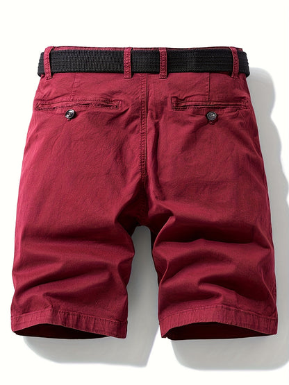 Herr Bermuda Shorts med Bälte – Avslappnad Stil för Sommar och Fritid