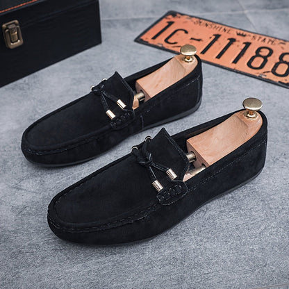 Herr Loafers Slip-on Casual Eleganta Skomode för Vardag och Streetwear