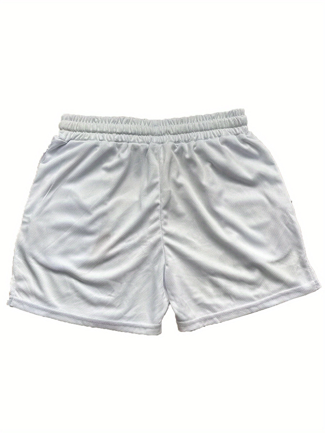 Herrar Sportiga Basketshorts med Texttryck "HIT HARD" – Trendiga Shorts för Träning och Aktiv Livsstil