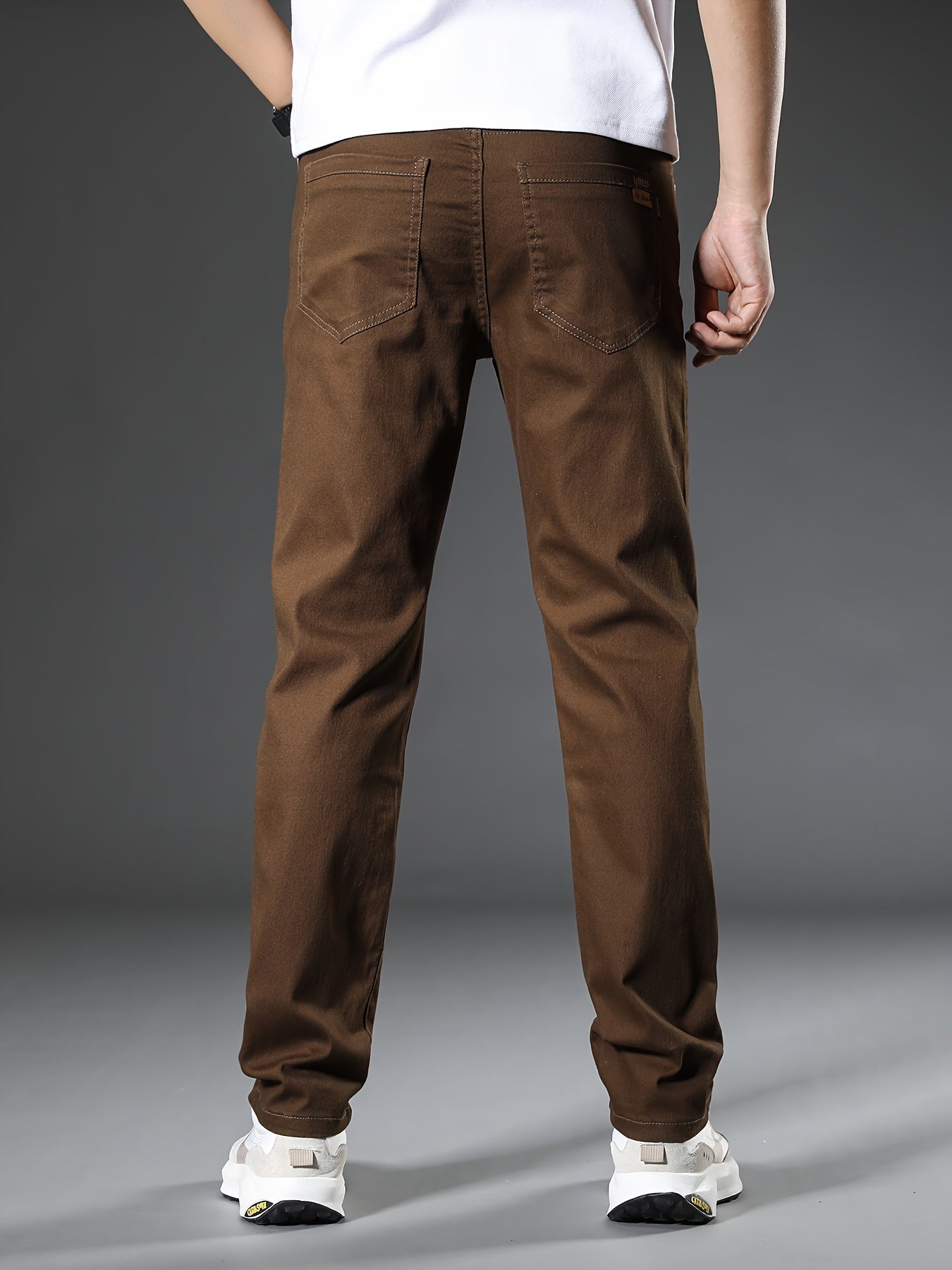 Herr Jeans Byxor Rak Passform Casual Arbetsstil
