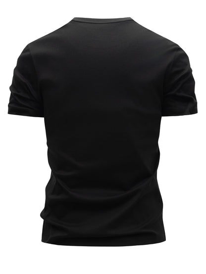 Herr T-shirt med tryck – Klassisk casual stil, grafiskt motiv, perfekt för vardagsbruk