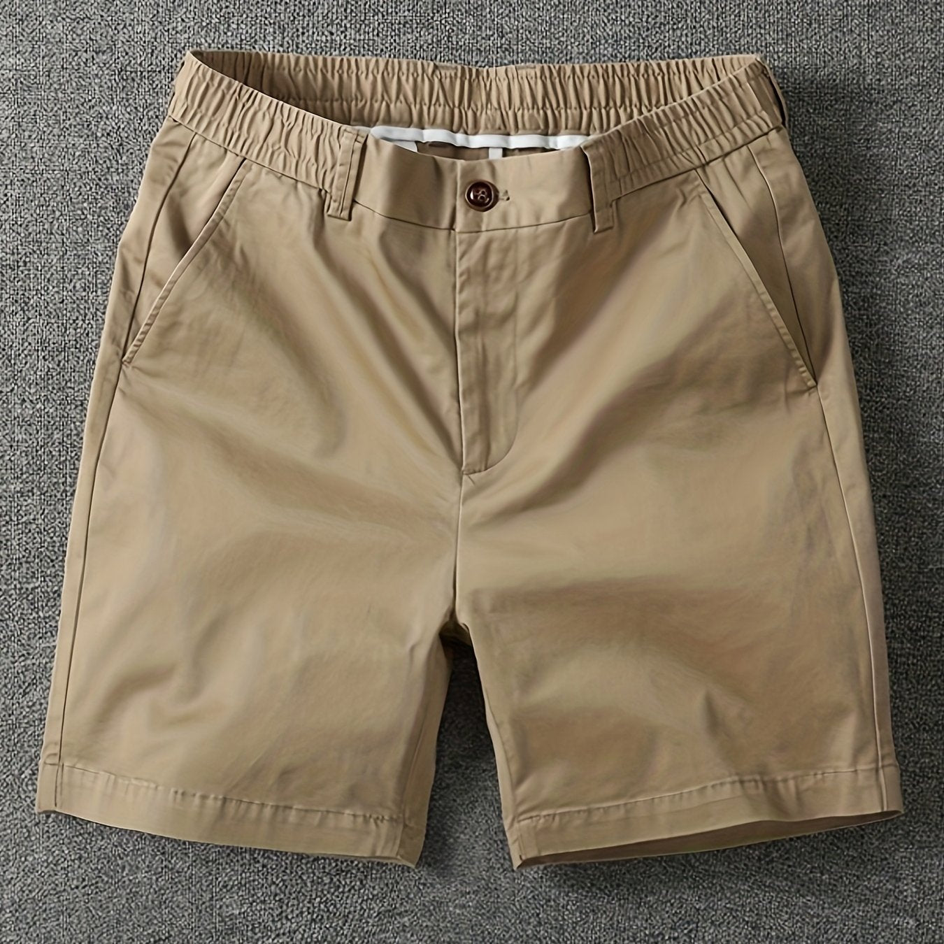 Herrarnas klassiska vardagsshorts med elastisk midja – stilrena och bekväma för fritid och stadsliv