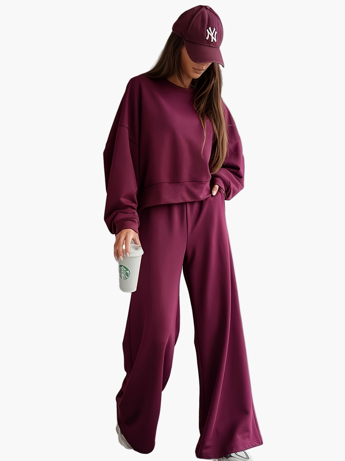 Damset Lounge Oversize – Sportig & Bekväm Träningsdräkt för Vardagsbruk