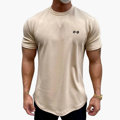 Herr T-shirt för träning och fitness – Muskelpassform, trendig stil