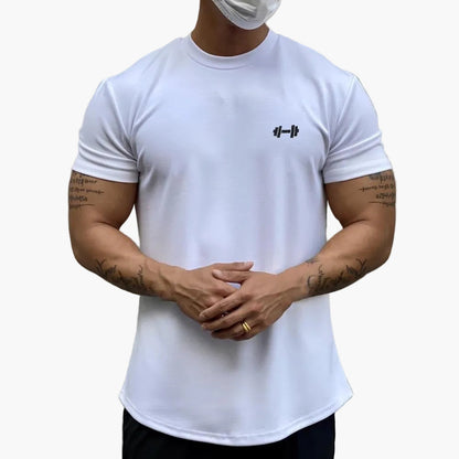 Herr T-shirt för träning och fitness – Muskelpassform, trendig stil
