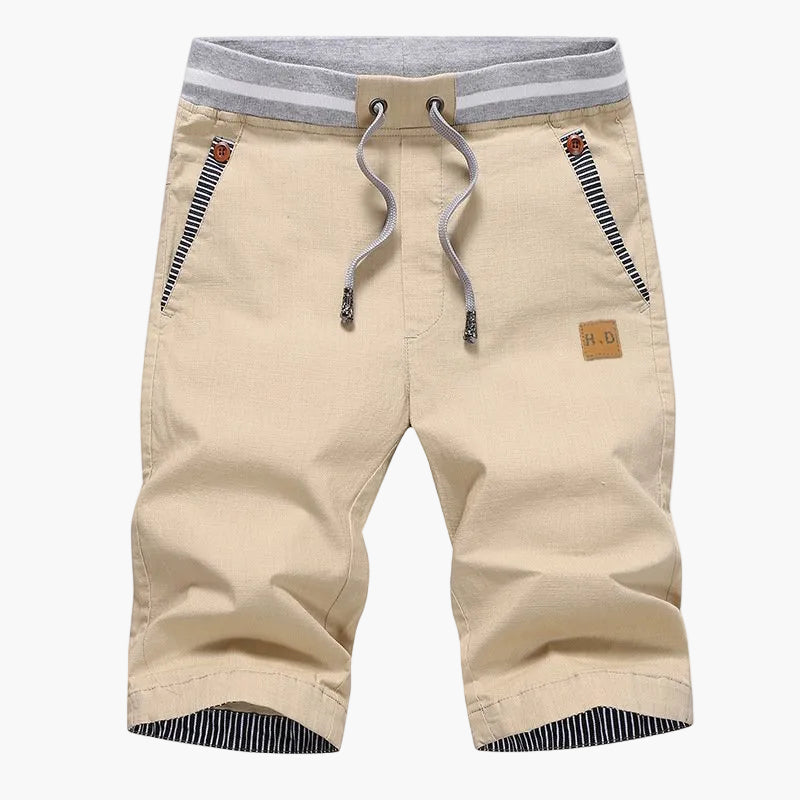 Herr Shorts Knälånga Avslappnade Chinos för Sommar och Fritid