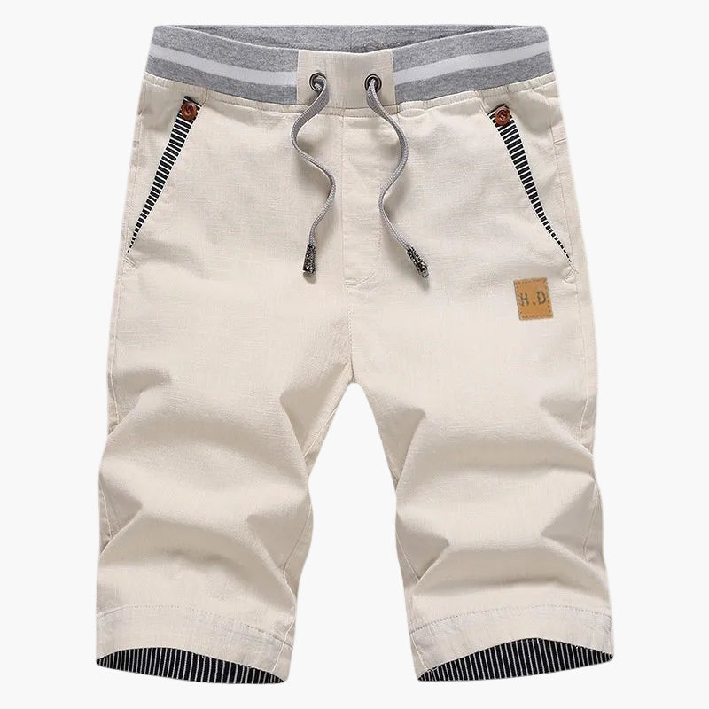 Herr Shorts Knälånga Avslappnade Chinos för Sommar och Fritid