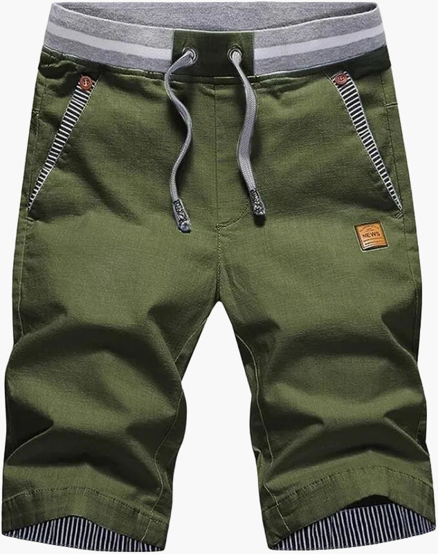 Herr Shorts Knälånga Avslappnade Chinos för Sommar och Fritid