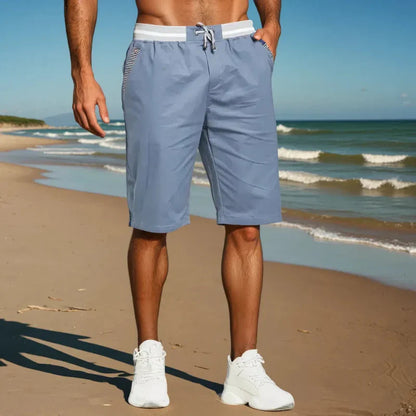 Herr Shorts Knälånga Avslappnade Chinos för Sommar och Fritid