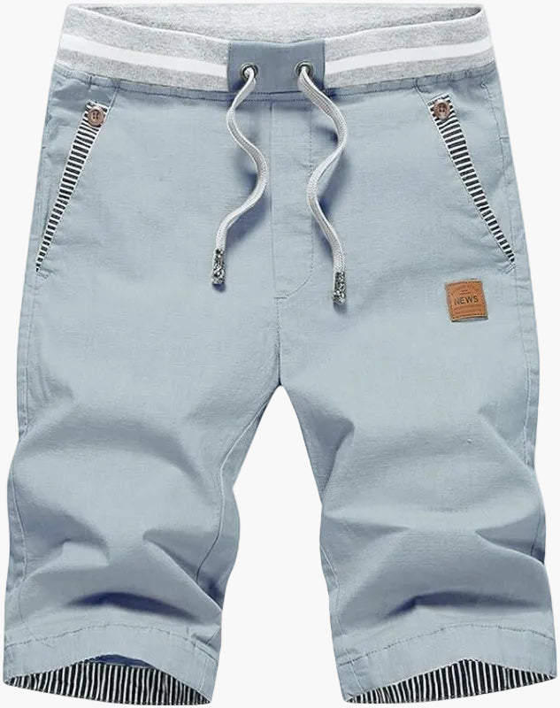 Herr Shorts Knälånga Avslappnade Chinos för Sommar och Fritid