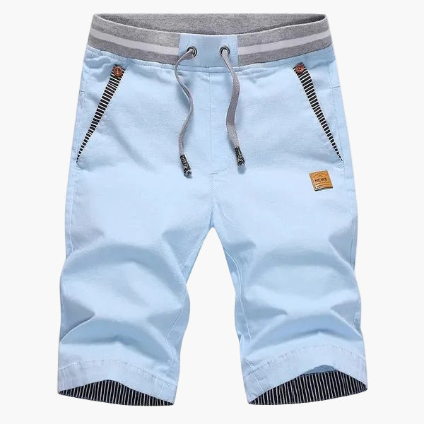 Herr Shorts Knälånga Avslappnade Chinos för Sommar och Fritid