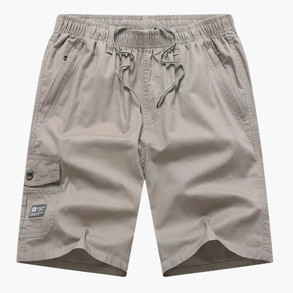 Herrshorts för strand och fritid med cargo-stil och praktiska fickor
