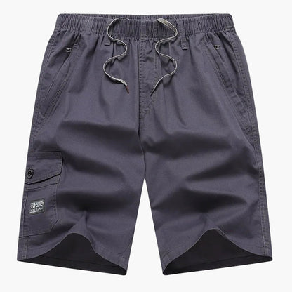 Herrshorts för strand och fritid med cargo-stil och praktiska fickor