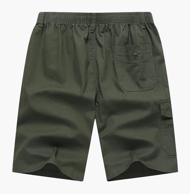 Herrshorts för strand och fritid med cargo-stil och praktiska fickor