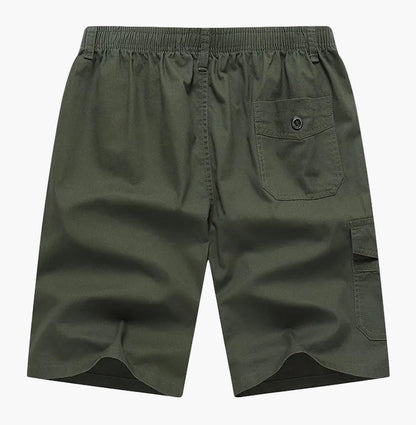 Herrshorts för strand och fritid med cargo-stil och praktiska fickor