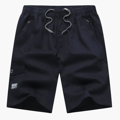 Herrshorts för strand och fritid med cargo-stil och praktiska fickor