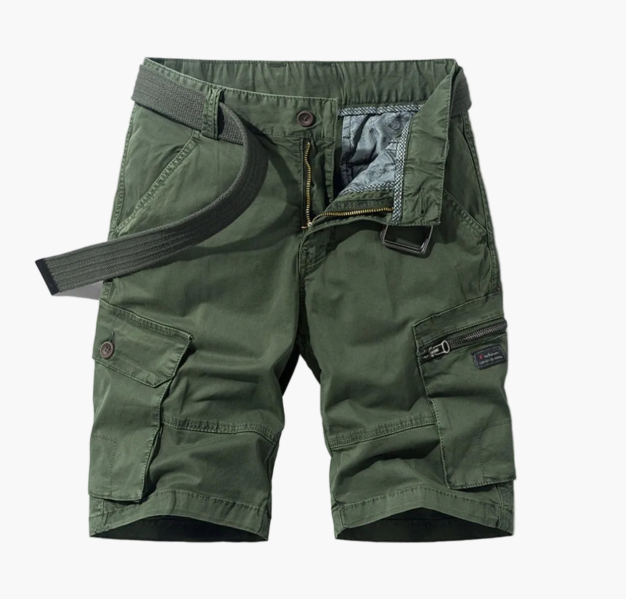 Herr Cargo Shorts med Flera Fickor för Vardag och Fritid