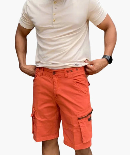 Herr Cargo Shorts med Flera Fickor för Vardag och Fritid