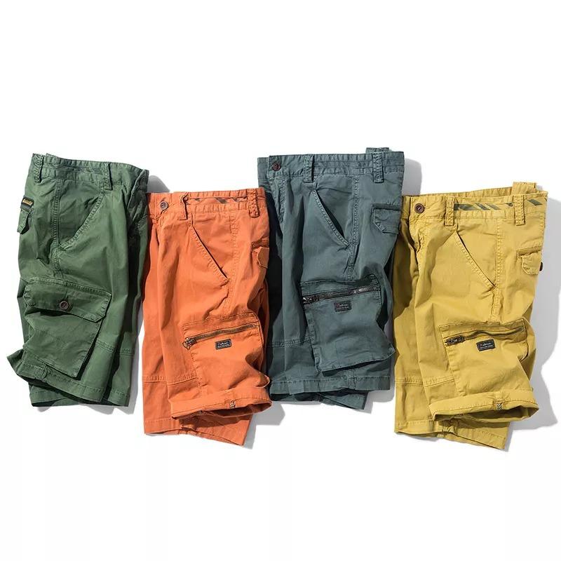 Herr Cargo Shorts med Flera Fickor för Vardag och Fritid