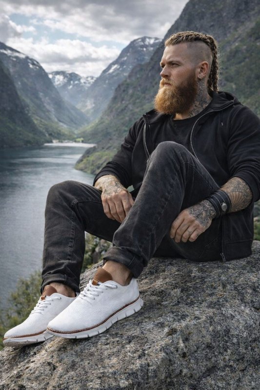 Herr Sneakers Sportig Låg Profil Vardagsstil