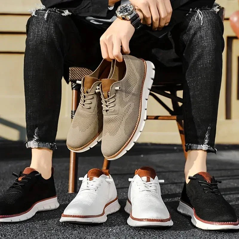 Herr Sneakers Sportig Låg Profil Vardagsstil