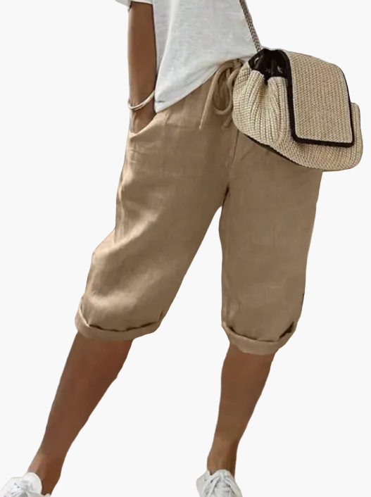Damshorts med Knytband för Damer – Avslappnad Stil för Sommar och Fritid