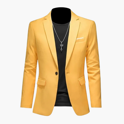 Herr Elegant Kavaj Blazer för Fest och Vardag – Modern Slim Fit Kostymjacka
