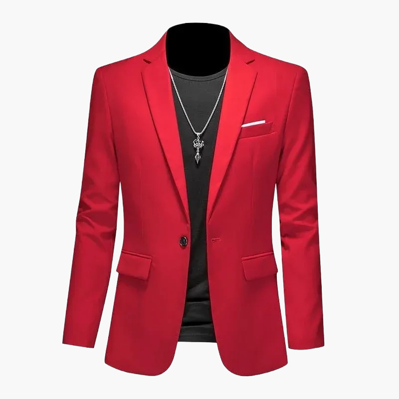 Herr Elegant Kavaj Blazer för Fest och Vardag – Modern Slim Fit Kostymjacka