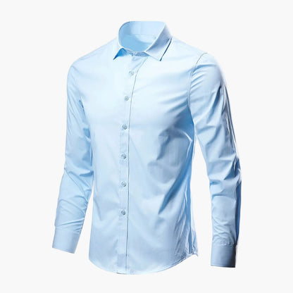 Herr Skjorta Slim Fit – Elegant och Mångsidig för Arbete och Fritid