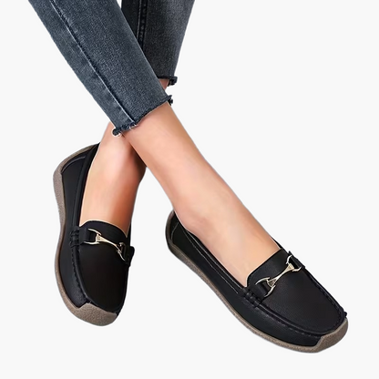 Damloafers med elegant spänne – Bekväma och stilrena vardagsskor för kvinnor