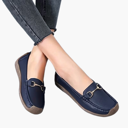 Damloafers med elegant spänne – Bekväma och stilrena vardagsskor för kvinnor