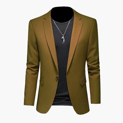 Herr Elegant Kavaj Blazer för Fest och Vardag – Modern Slim Fit Kostymjacka