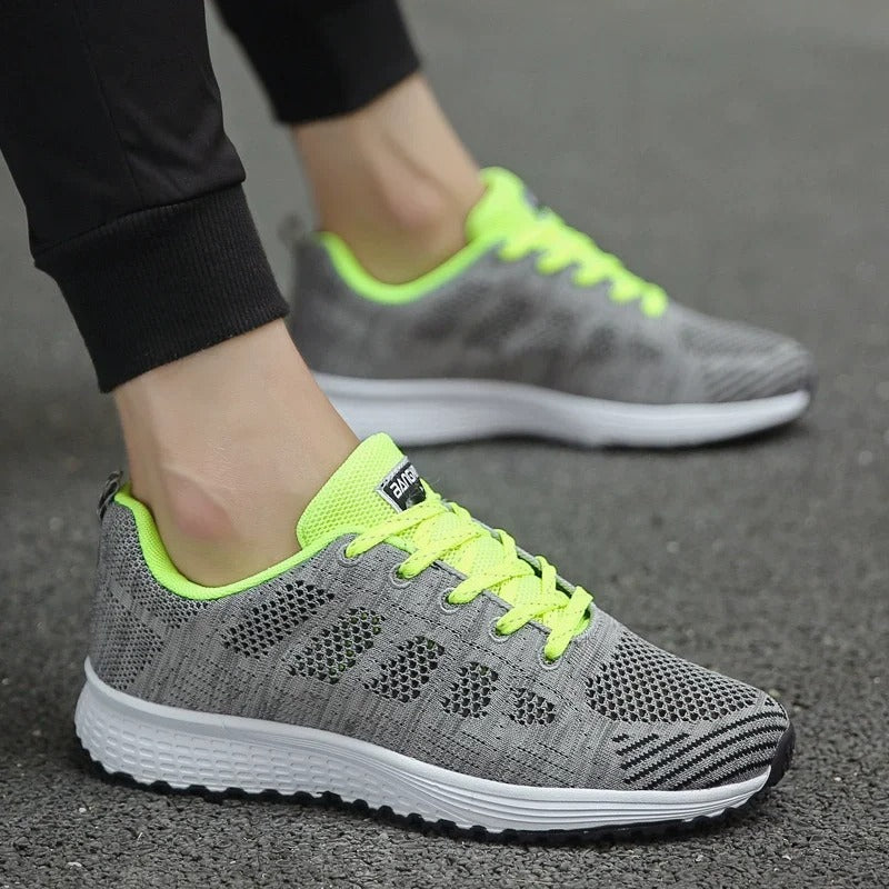 Dam Sneakers Casual Andningsbara Sportskor för Träning och Vardag