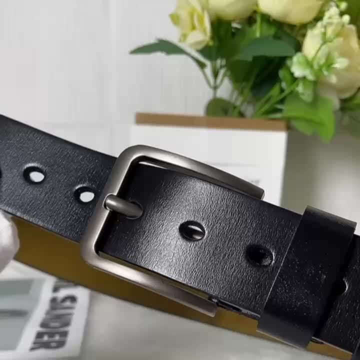 Herrbälte Klassisk Stil med Elegant Spänne – Perfekt för Vardag och Fest