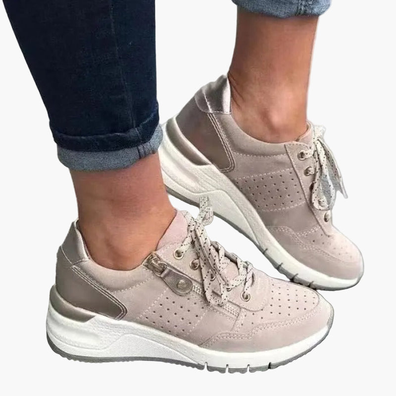 Dam Sneakers Sportiga Vardagsskor med Ortopedisk Komfort