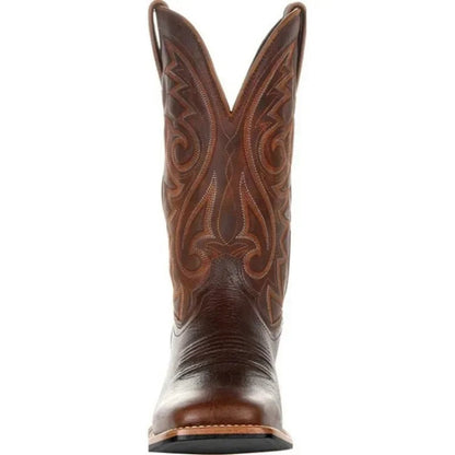 Herr Western cowboyboots – Stilrena och robusta PU-konstläderkängor för vardag & fest