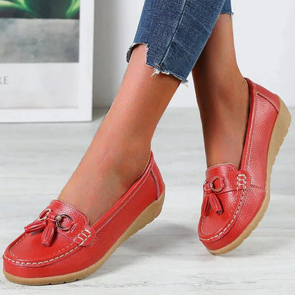 Dam loafers med tofsar – Komfortabla och stilrena vardagsskor