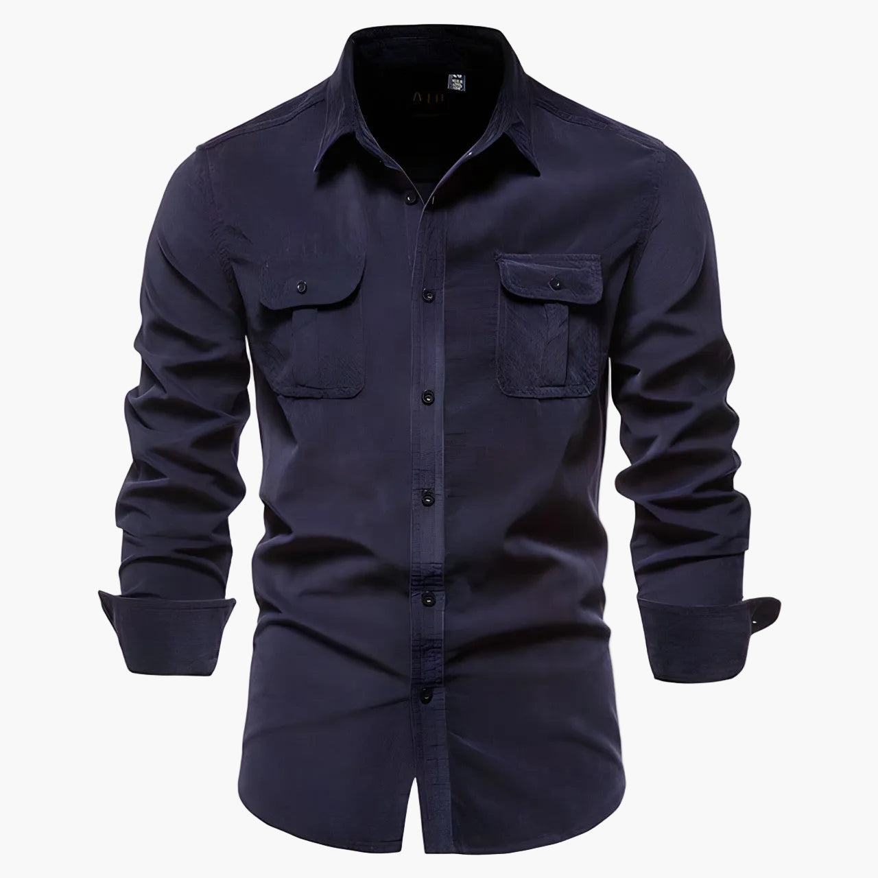 Herrskjorta Casual Slim Fit med Knappstängning – Perfekt för Vardag och Arbete