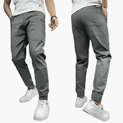 Herr Stretchiga Cargo Byxor – Avslappnad & Modern Stil för Alla Tillfällen