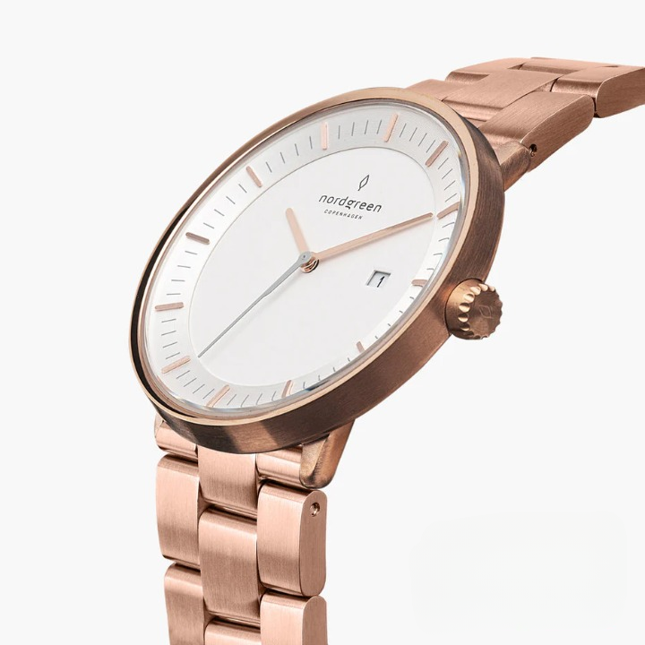 Charlotte – Unisex filosofklocka med konstläderarmband