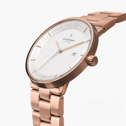 Charlotte – Unisex filosofklocka med konstläderarmband