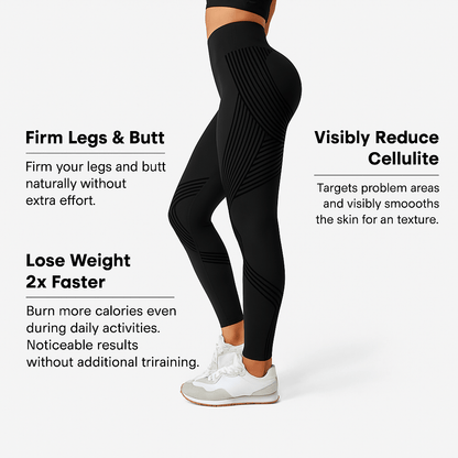 Dam Seamless Anti Cellulite Träningstights för Gym och Vardag