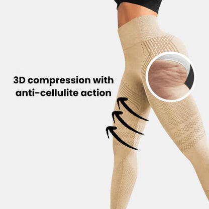 Dam Seamless Anti Cellulite Träningstights för Gym och Vardag
