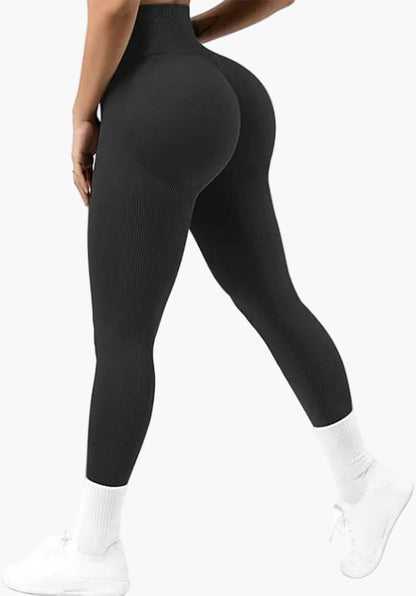 Dam Seamless Träningsleggings Hög Midja Lyftande Effekt Fitness