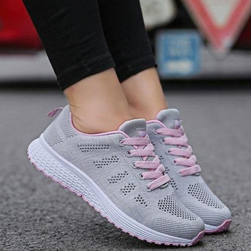 Dam Sneakers Casual Andningsbara Sportskor för Träning och Vardag